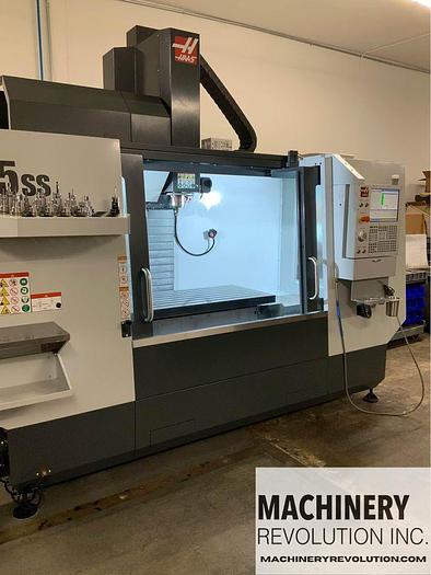 Used 2021 HAAS VF-5SS CNC Vertical Machining Center with 12,000 RPM / WIPS / High Pressure Coolant