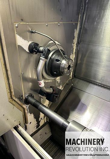 Used 2016 OKUMA Multus B 300 BB SBW II CNC Mill Turn Center with Milling Head / Dual Spindle / Live Milling / TSC / 120 Tools / BarFeeder