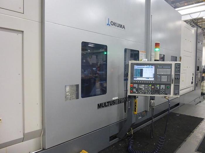 Used 2010 OKUMA Multus B750-W 8-Axis CNC Mill Turn