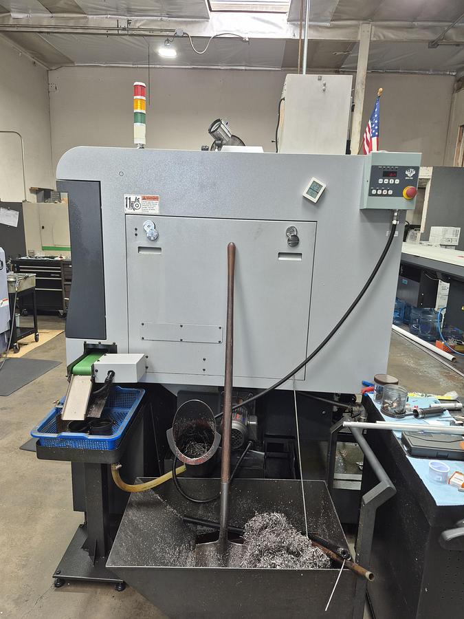 Used 2014 Ganesh CYCLONE 32 CS 7-Axis Swiss Turning Center with Edge Patriot Bar Feeder