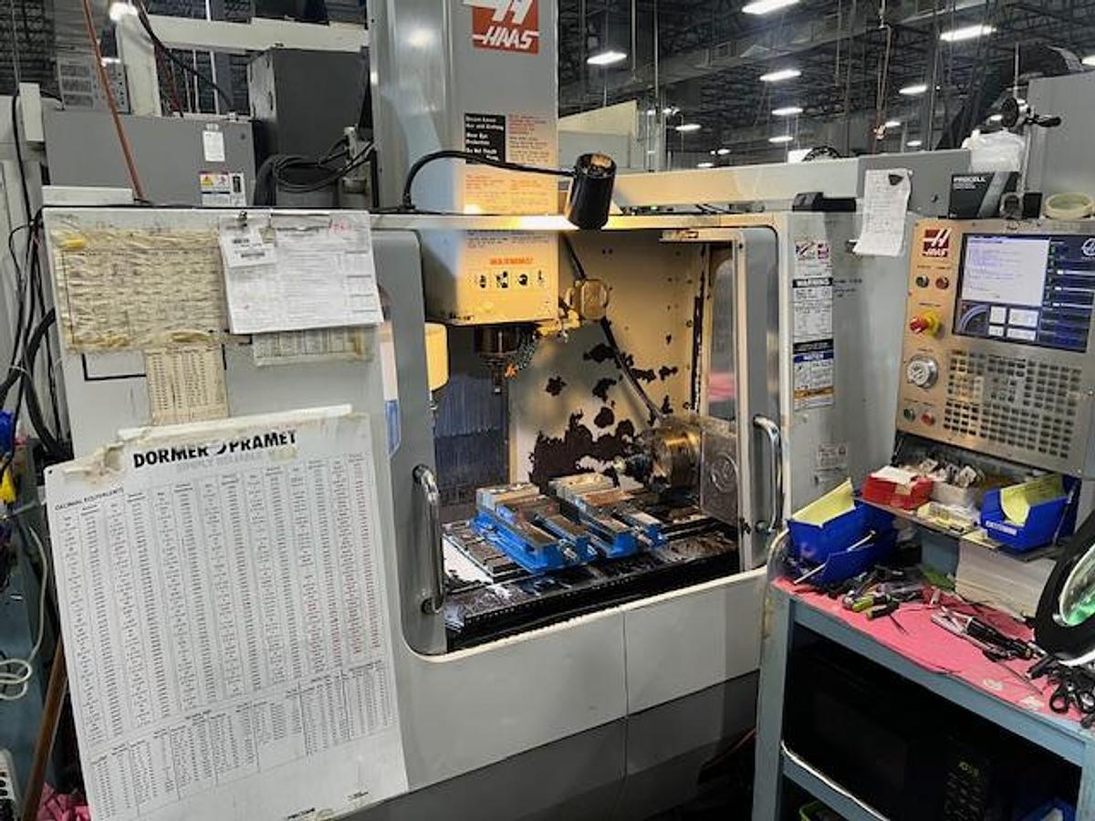 Used 2006 HAAS VF-2 4-Axis CNC Vertical Machining Center