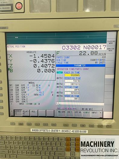 Used 2010 Mori Seiki NH 6300 DCG II CNC Horizontal Machining Center CAT-50 / 10,000RPM / TSC / 24.8" x 24.8" Pallet