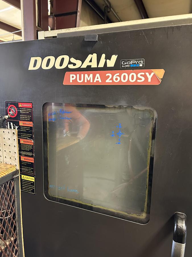 Used 2011 DOOSAN PUMA 2600BSY sub spindle Y axis Low Hours 