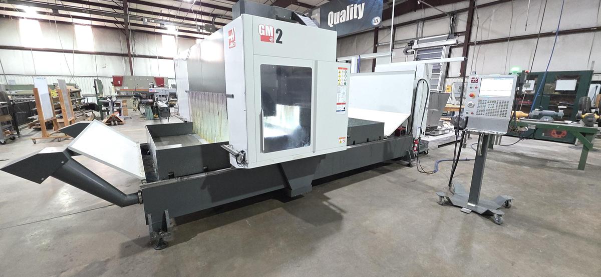 Used 2023 HAAS GM-2 CNC Gantry Vertical Maching Center with 4th Axis ready / TSC / HSM