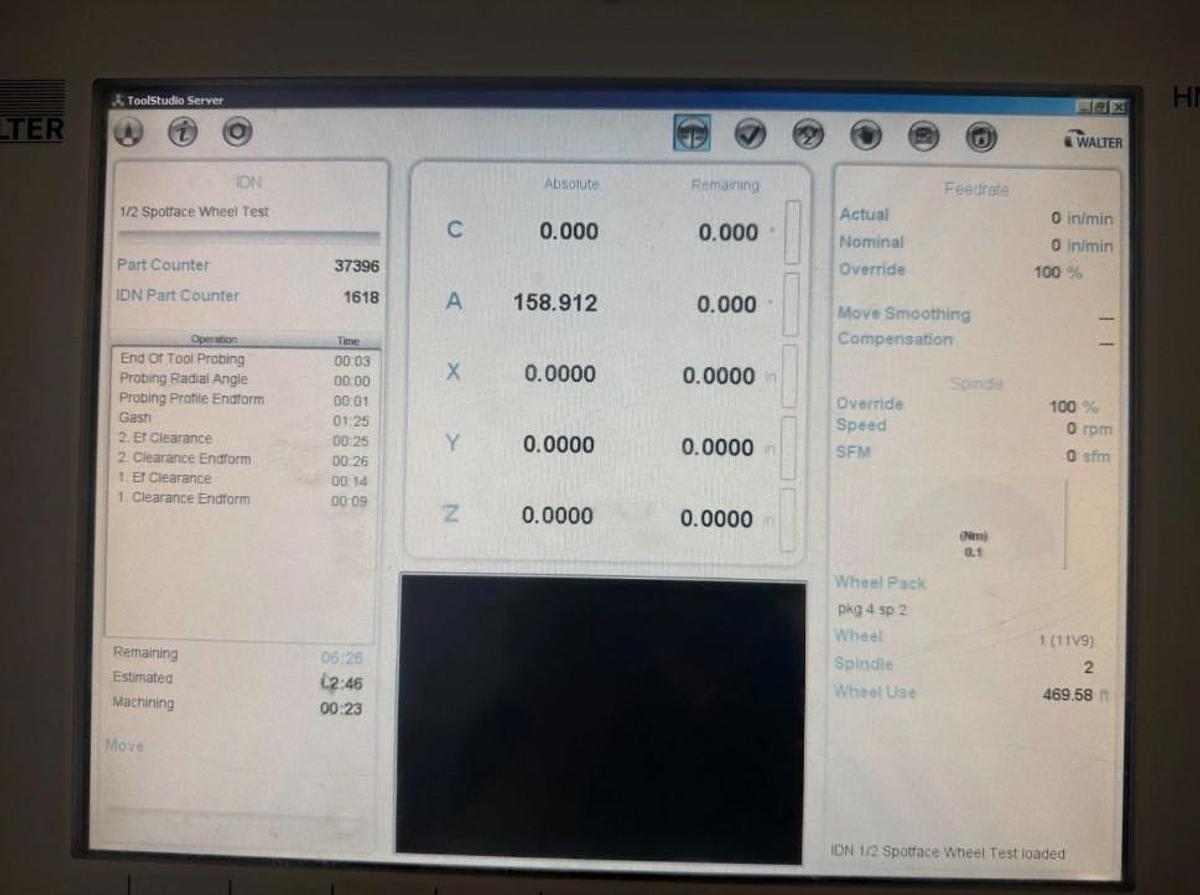 Used 2006 WALTER Helitronic T103 Tool and Cutter Grinder