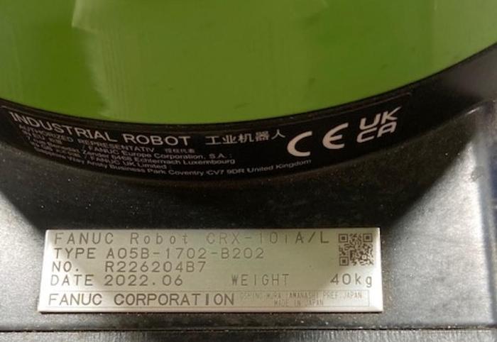 Used 2022 Lincoln Electric CRX-10iA/L Air Cooled Welding Cobot