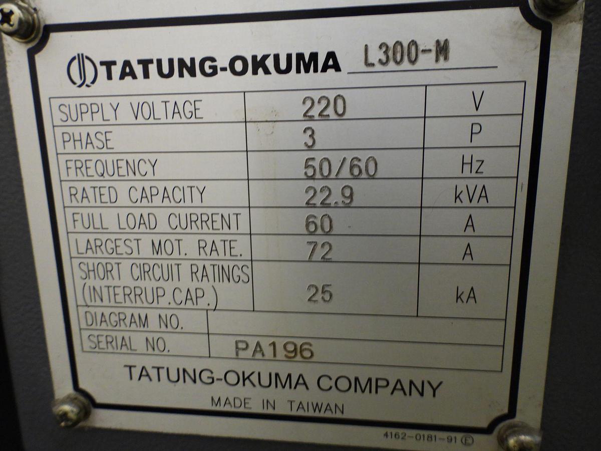 Used 2012 OKUMA Genos L-300M CNC Live Tooling Turning Center