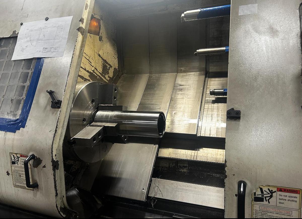 Used 2006 HWACHEON Hi Tech 700 Big Bore CNC Turning Center