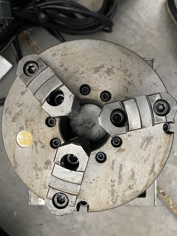 Used HAAS HRT-210B 4th Axis Rotary Table With 8" 3-Jaw Chuck and 6" Pneumatic Tailstock