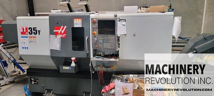 Used 2017 HAAS ST35 Y CNC Lathe with Live Tooling / 24 Station Turret / Probing / PartsCatcher ***Low Hours***