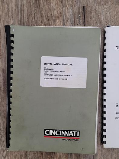 Used 2000 Cincinnati Hawk 250 CNC Lathe with Live Tooling and Programmable Tailstock & Fanuc control