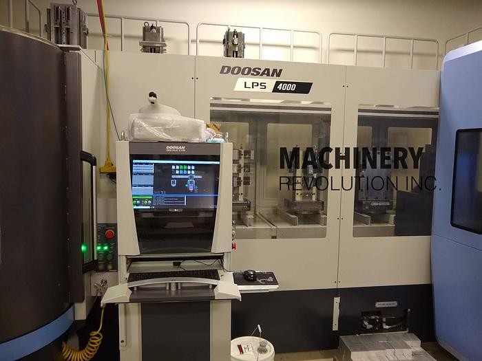 Used 2019 DOOSAN NHP 4000 CNC 4-Axis / 12 Pallet / 275 Tool / 15,000RPM Horizontal Machining Center