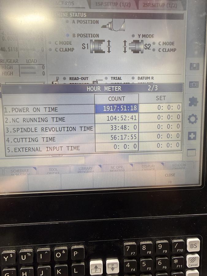 Used OKUMA MULTUS B250II Like Brand New Only 104 Hours Total Running Time