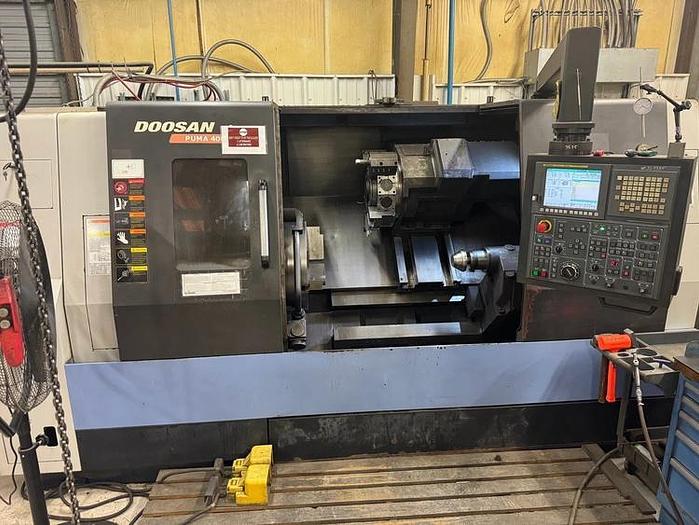 Used 2014 DOOSAN PUMA 400MC CNC Turning Center with Live Tooling and Tailstock