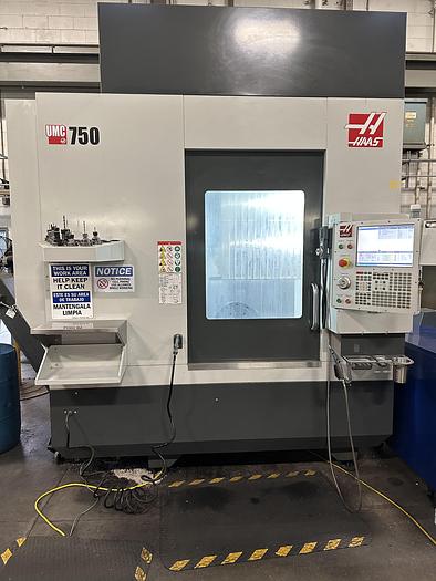 Used 2019 HAAS UMC-750 5-Axis CNC Vertical Machining Center ***Low Hours ***