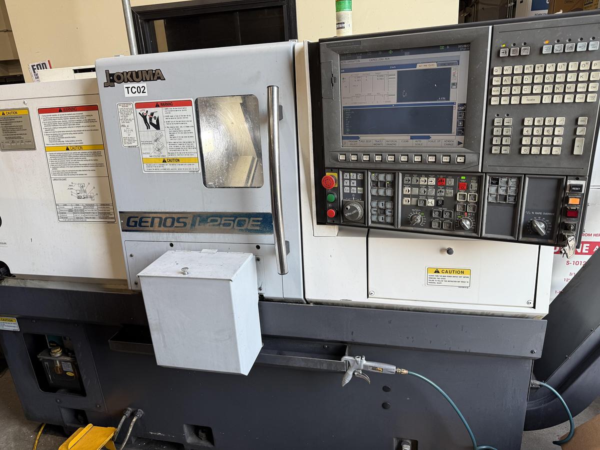 Used 2014 OKUMA GENOS L250E CNC Turning Center