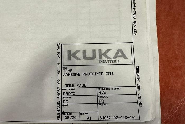 Used 2020 KUKA Robotic Adhesive Work Cell KR60-3 6-Axis Robot