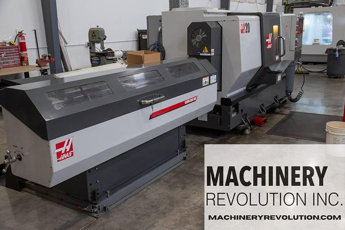 Used 2010 HAAS HAAS ST-20 CNC Lathe Turning Center with BarFeeder / PartsCatcher