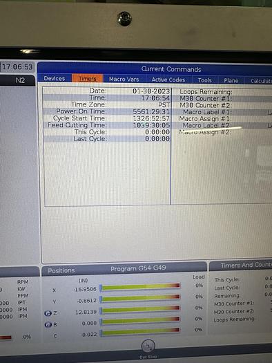 Used 2019 HAAS UMC-750 5-Axis CNC Vertical Machining Center ***Low Hours ***