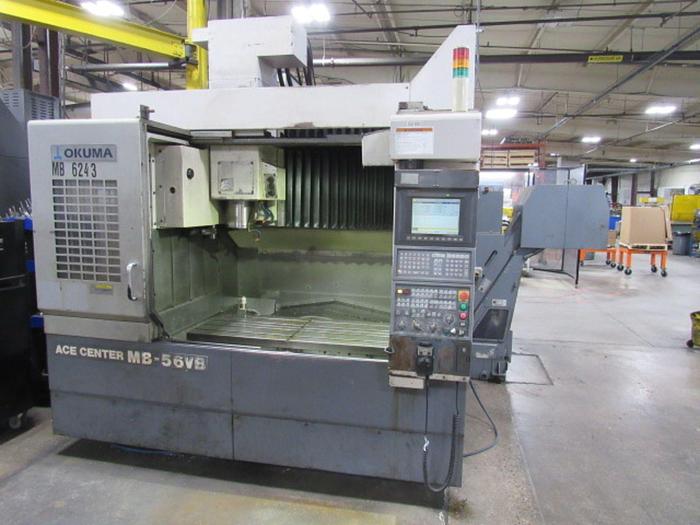 Used 2004 OKUMA Ace Center MB-56VB Cat-50 12,000 RPM CNC Vertical Machining Center
