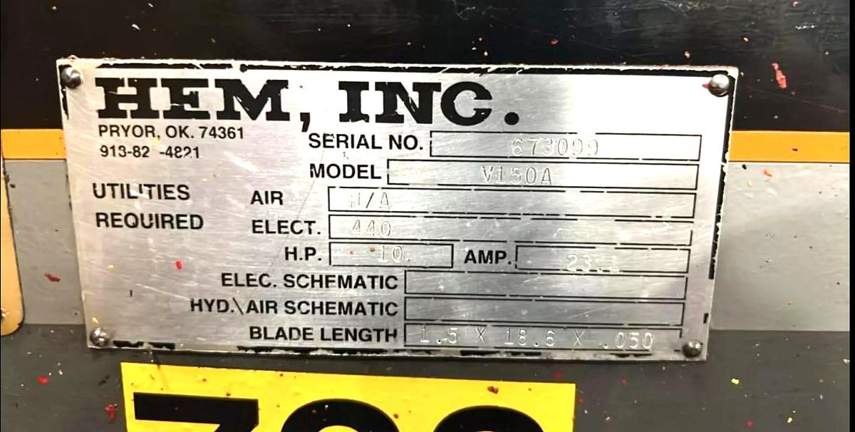 Used HEM V150A-SMART AUTOMATIC MITERING VERTICAL BAND SAW