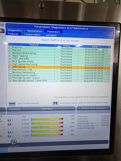 Used 2016 HAAS UMC-750 5-Axis CNC Vertical Machining Center ***Low Hours ***