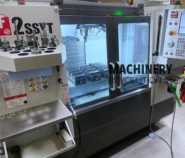 Used 2021 HAAS VF-2SSYT 5-Axis CNC Vertical Machining Center with Brand New 2021 TRT-160 Trunnion Table ***405 Hours***