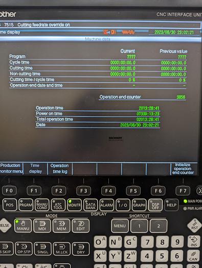 Used 2020 BROTHER SPEEDIO S500X2 4-Axis Vertical Machining Center ***Low Hours*** 2 Available