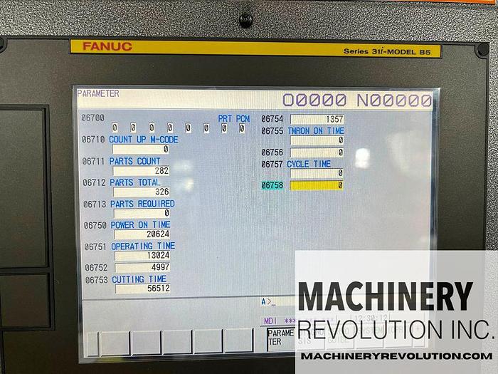 Used 2021 FANUC Robodrill D21LiB5-24K-ADV-F004B 5-Axis CNC Vertical Machining Center Extended Travel