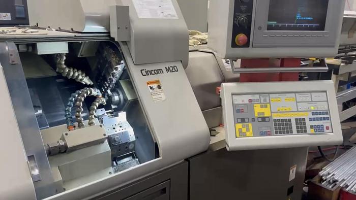 Used 1996 Citizen CINCOM M20 Swiss CNC Lathe with BarFeeder