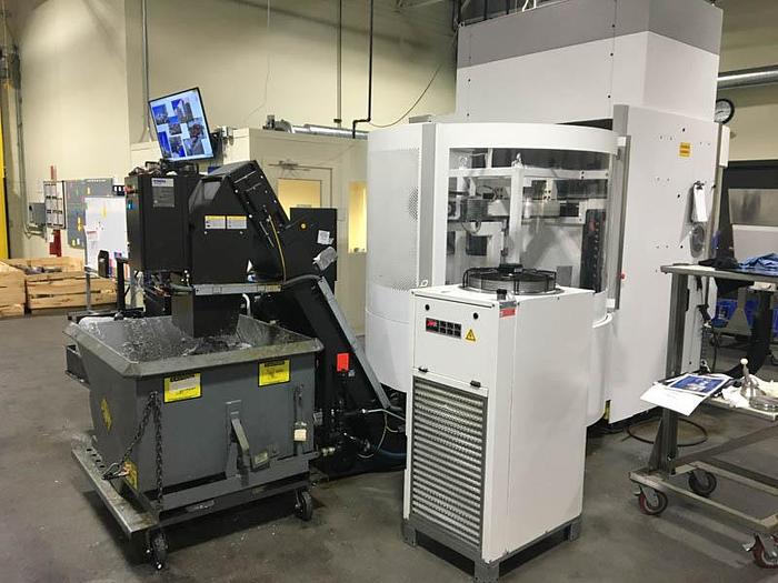 Used 2014 GF Mikron   XSM 600 U LP 5-Axis 36,000RPM Vertical Machining Center with 20 Station Pallet Pool