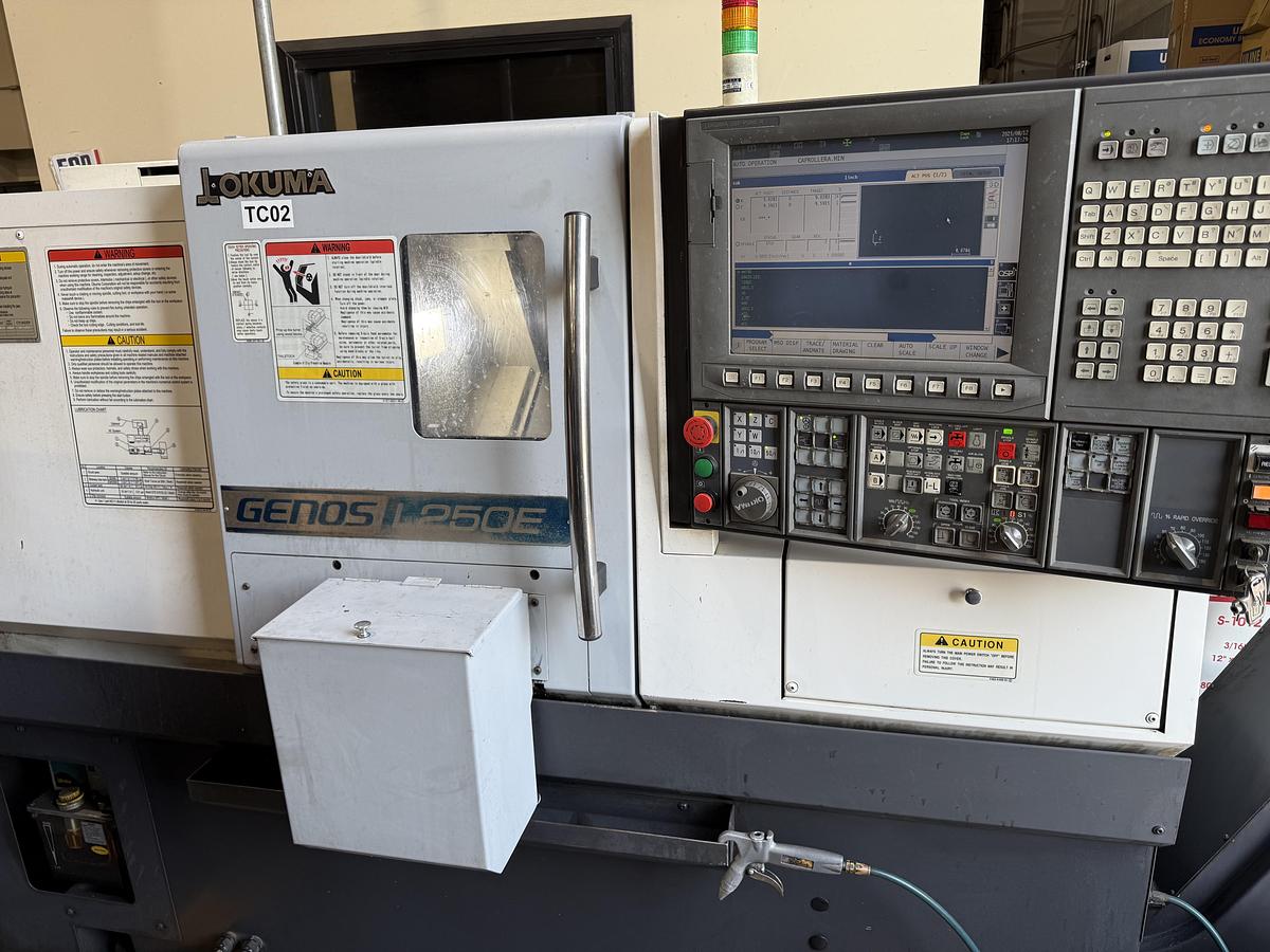 Used 2014 OKUMA GENOS L250E CNC Turning Center