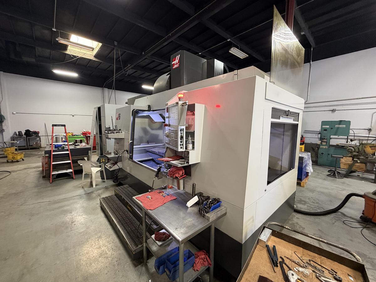 Used 2020 HAAS VF-6 Cat-50 4-Axis CNC Vertical Machining Center ***Only 2,327 Cutting Hours***