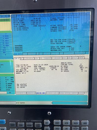 Used 2011 HAAS VF-2 4-Axis CNC Vertical Machining Center