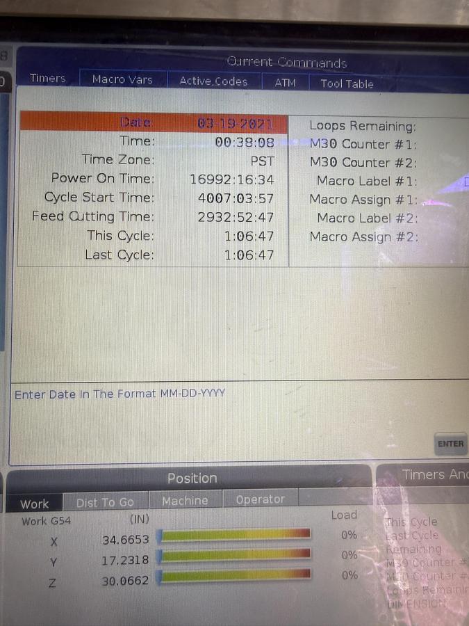 Used 2016 HAAS VM-6 12,000 rpm CNC Vertical Machining Center
