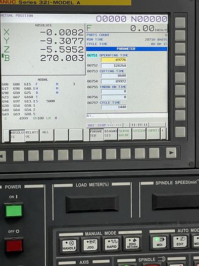 Used 2013 HYUNDAI WIA HS4000I 4-Axis Horizonta Machining Center with Pallet Changer