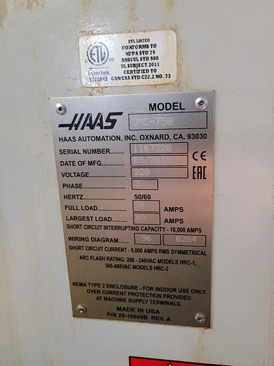 Used 2019 HAAS UMC-750 5-Axis 12,000RPM CNC Vertical Machining Center