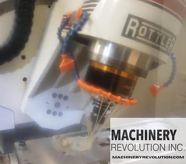 Used 2016 ROTTLER P69AHD 5-AXIS CNC CYLINDER HEAD PORTING MACHINE VERTICAL MACHINING CENTER