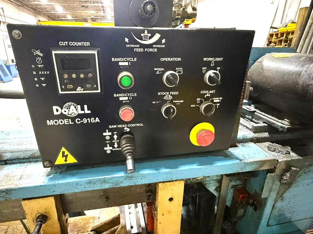 Used DoALL C-916A  10" x 10" Automatic Horizontal Bandsaw