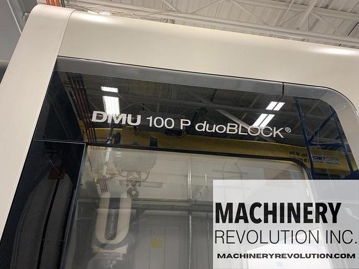 Used 2018 DMG MORI DMU 100P DUO Block 5-Axis 12,000RPM HSK Spindle CNC Vertical Machining Certer ***Like New***