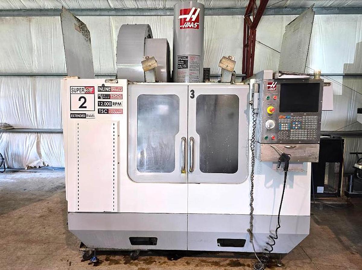 Used 2009 HAAS VF-2SSYT 4-Axis 12,000 RPM CNC Vertical Machining Center with HAAS Rotary Table / TSC / HSM