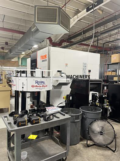 Used 2022 Mazak HQR-100MSY Twin Turret / Twin Spindle / Live Tooling / Bar Feeder CNC Lathe ***156 Hours***