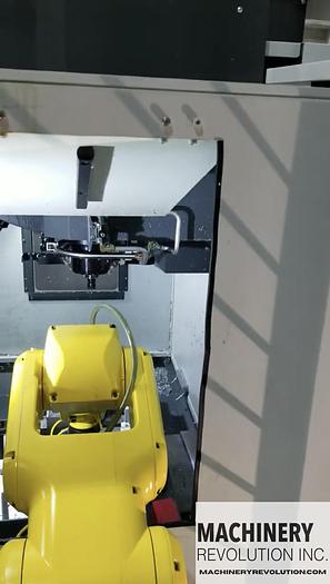 Used 2020 HAAS DT-2 CNC Vertical Machining Center with Fanuc Robot Tending System ***Low Hours***