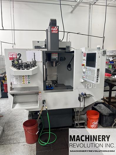 Used 2019 HAAS Super Mini Mill 2 10,000RPM CNC Vertical Machining Center with WIPS / HSM / 20 Tools  ***796 Hours***