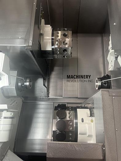 Used 2022 Mazak HQR-100MSY Twin Turret / Twin Spindle / Live Tooling / Bar Feeder CNC Lathe ***156 Hours***