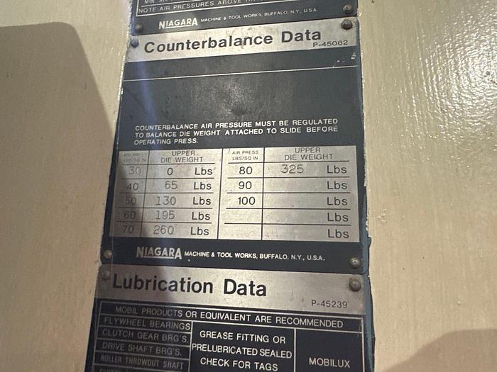 Used NIAGRA 22 Ton A-22 OBI Press