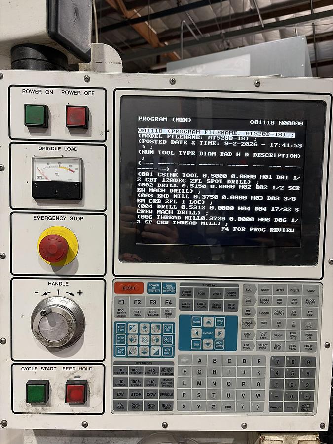 Used 2000 HAAS VF-4 4-Axis with HAAS HRT-210A6 Rotary Table CNC Vertical Machining Center