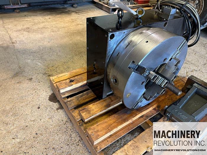 Used 2015 HAAS HRT-450 4th Axis Rotary Table with 19" Bison 4-Jaw Chuck