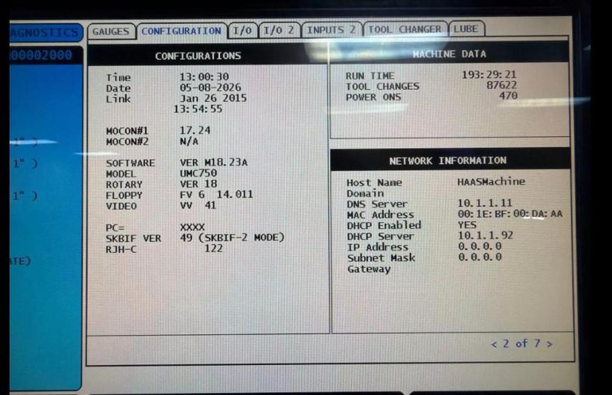 Used 2014 HAAS UMC-750 5-Axis CNC Vertical Machining Center *** Low Hours***