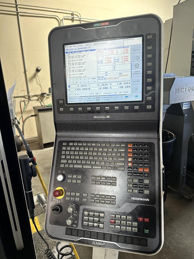 Used 2013 DMG MORI DMU 50 ECO Line Cat-40 5-Axis CNC Vertical Machining Center